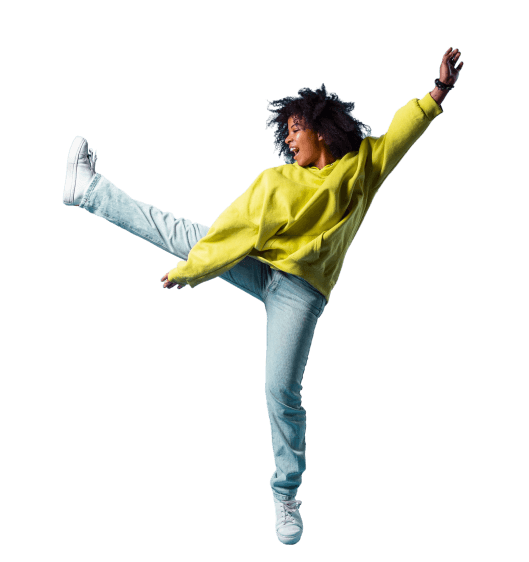 Personnage illustrant l'élan et l'ambition de Radar